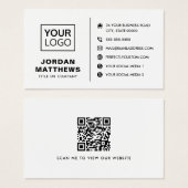 Logo sociale media QR-code om het even welk kleure Visitekaartje (Voorkant /achterkant)