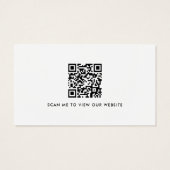 Logo sociale media QR-code om het even welk kleure Visitekaartje (Achterkant)