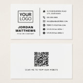 Logo sociale media QR-code om het even welk kleure Visitekaartje (Voorkant /achterkant)