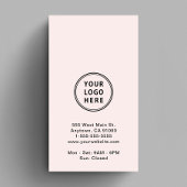 Logo sociale media QR-code roze Visitekaartje