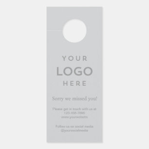 Logo Sorry We Missed You Promotionele Zakelijke Deurhanger