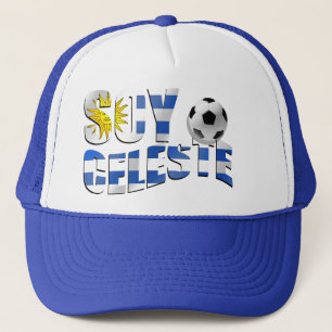 Logo Soy Celeste Uruguay vlag Futbol voetbal Trucker Pet
