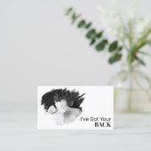 *~* Logo Spa QR Chiropractor Chiropractische Foto Visitekaartje (Staand voorkant)