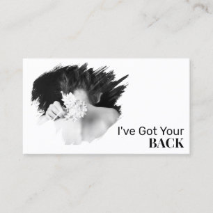 *~* Logo Spa QR Chiropractor Chiropractische Foto Visitekaartje