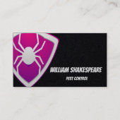 Logo Spider Shield ongediertebescherming Visitekaartje (Voorkant)