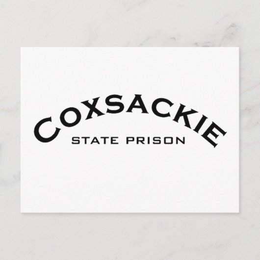 Logo staatsgevangenis Coxsackie Briefkaart (Voorkant)