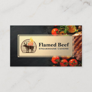 Logo steakhouse Kookingrediënten Culinair Visitekaartje