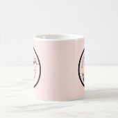 Logo Stempel Makeup en Roze Koffiemok (Center)