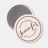  Logo Stempel Makeup en Roze Magneet (Voorkant / Achterkant)