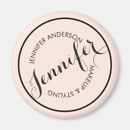  Logo Stempel Makeup en Roze Magneet