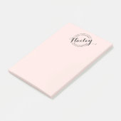  Logo Stempel Makeup en Roze Post-it® Notes (Schuin)