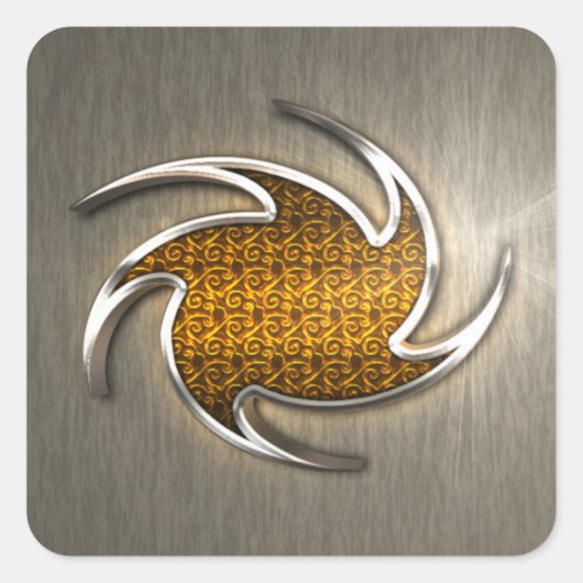 logo sticker 3d effect  (Voorkant)