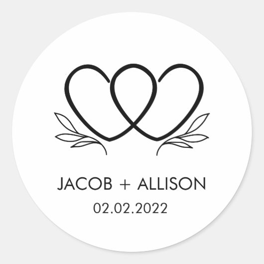 Logo sticker Huwelijksstickers voor koppels (Voorkant)