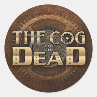 Logo Sticker lederen achtergrond