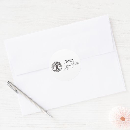  Logo-Sticker Ronde Sticker (Envelop)