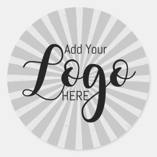 Logo sticker sunburst stickers (Voorkant)