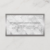 Logo Stierenmarkt | Financieel | Marmer Visitekaartje (Achterkant)