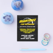 Logo stijl snelheidsmeter  flyer (Enkel)