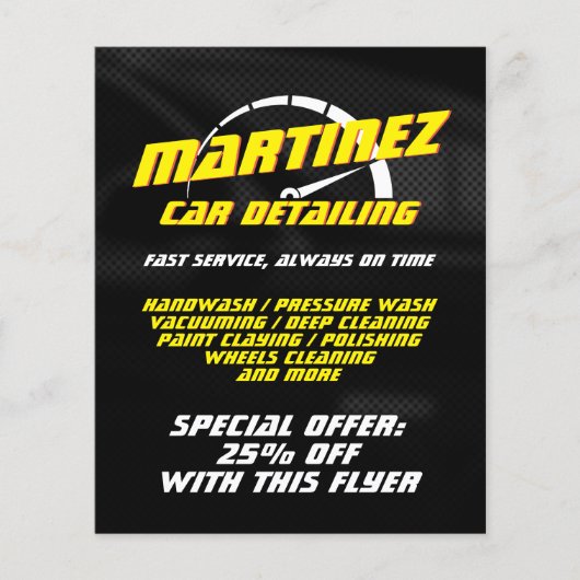 Logo stijl snelheidsmeter  flyer (Voorkant)