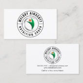 Logo-stijl voedingscoach visitekaartje (Voorkant / Achterkant)