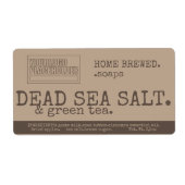 Logo  stijl zeep Sjabloon verpakking Etiket (Voorkant)