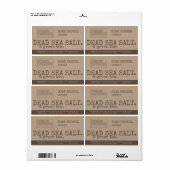 Logo  stijl zeep Sjabloon verpakking Etiket (Full Sheet)