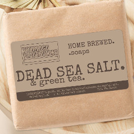 Logo  stijl zeep Sjabloon verpakking Etiket