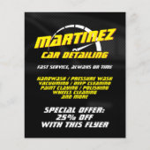 Logo-stijlsnelheidsmeter Flyer (Voorkant)