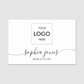 Logo Stijlvolle scriptnaamtag Naamplaatje (Voorkant)