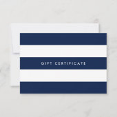 Logo Strepen & Kleur naar keuze Cadeaubon (Voorkant)