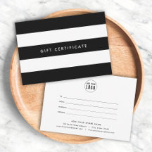 Logo Strepen & Kleur naar keuze Cadeaubon