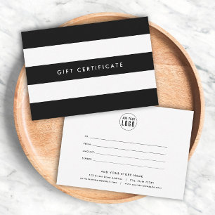 Logo Strepen & Kleur naar keuze Cadeaubon