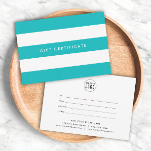 Logo Strepen & Kleur naar keuze Cadeaubon