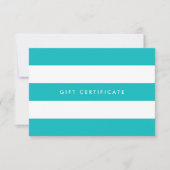 Logo Strepen & Kleur naar keuze Cadeaubon (Voorkant)