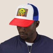 "Logo 'SW' en Comic Sans MS con Fondo Estilo Grafi Trucker Pet (In situ)