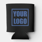 Logo Swap-Sjabloon dubbelzijdig zwart Blikjeskoeler (Achterkant)