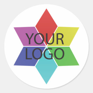 logo Symbool Bedrijfspromotie Ronde Sticker