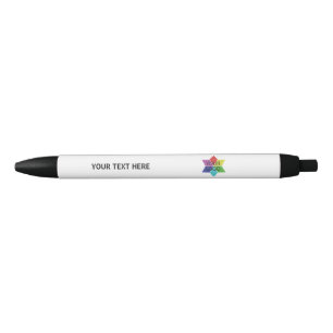 Logo Symbool Motto Bedrijfspromotie Zwarte Inkt Pen