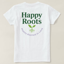 Logo T-shirt (achterkant bedrukt) | Happy Roots
