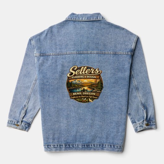 logo T-shirt  Denim Jacket (Achterkant)