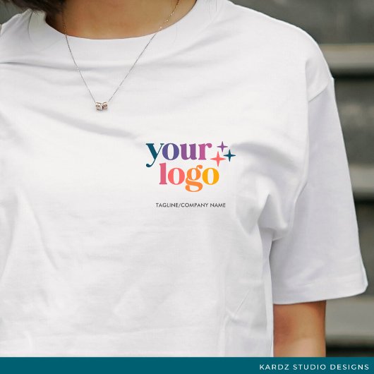 Logo T-shirt met eigen tekst voor personeel