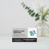 Logo tandheelkundige inspectie | Tooth Visitekaartje (Staand voorkant)