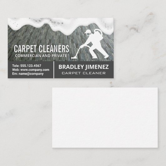 Logo tapijtreiniger | tapijten | Zeep Sud Visitekaartje (Voorkant / Achterkant)