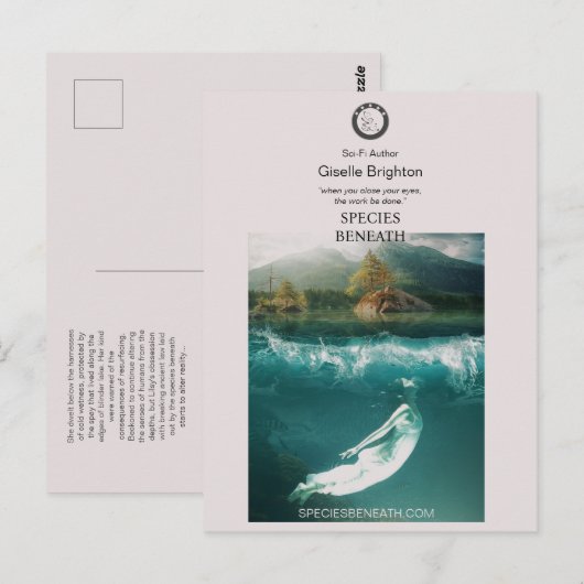 Logo Taupe Auteur promotiemateriaal Bladwijzer Briefkaart (Voorkant / Achterkant)