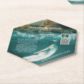 Logo Taupe Auteur promotiemateriaal Bladwijzer Kartonnen Onderzetters (Schuin)