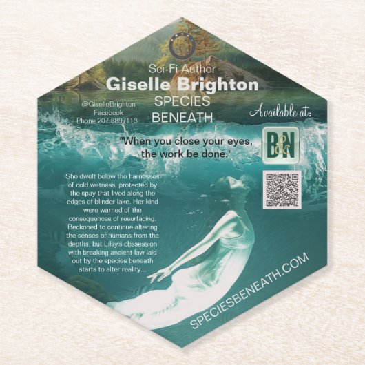 Logo Taupe Auteur promotiemateriaal Bladwijzer Kartonnen Onderzetters (Voorkant)