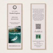 Logo Taupe Auteur promotiemateriaal Bladwijzer Mini Visitekaartjes (Voorkant /achterkant)