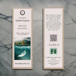 Logo Taupe Auteur promotiemateriaal Bladwijzer Mini Visitekaartjes