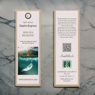 Logo Taupe Auteur promotiemateriaal Bladwijzer Mini Visitekaartjes