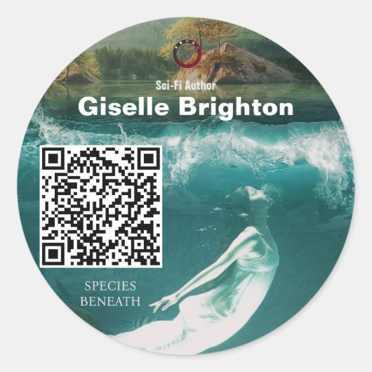 Logo Taupe Auteur Promotiemateriaal Ronde Sticker (Voorkant)